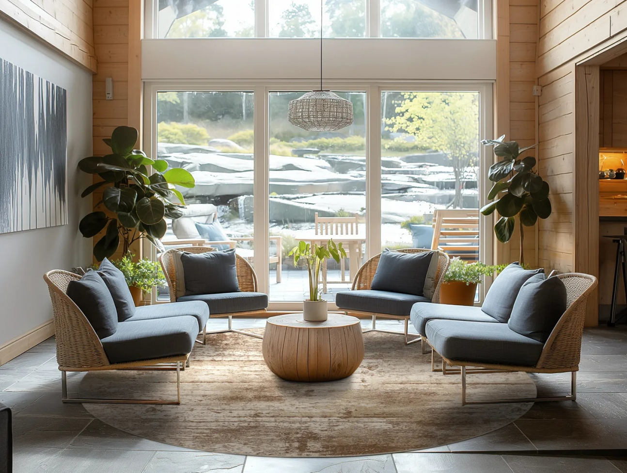 Tappeto rotondo 'Kebira' 160cm - Beige