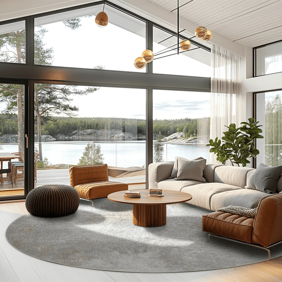 Tappeto rotondo 'Malaga' 200cm - Beige