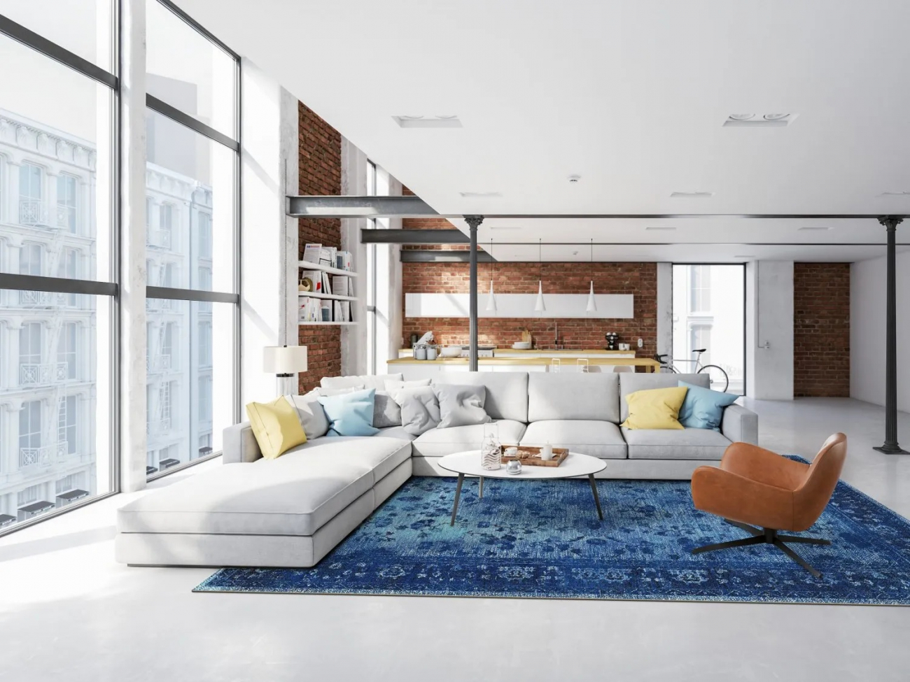 Tappeto Wilton 'Gombalia' 80x150cm - Blu