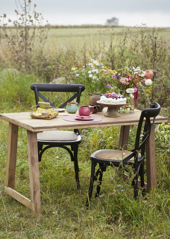 Sedia 'Rattan' - Nero