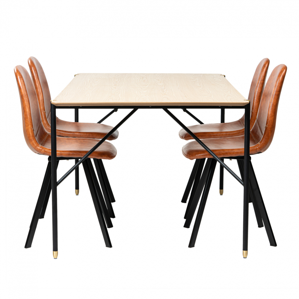 Gruppo di tavoli 'Hornstull Carrie' - 1 Tavolo & 4 Sedie