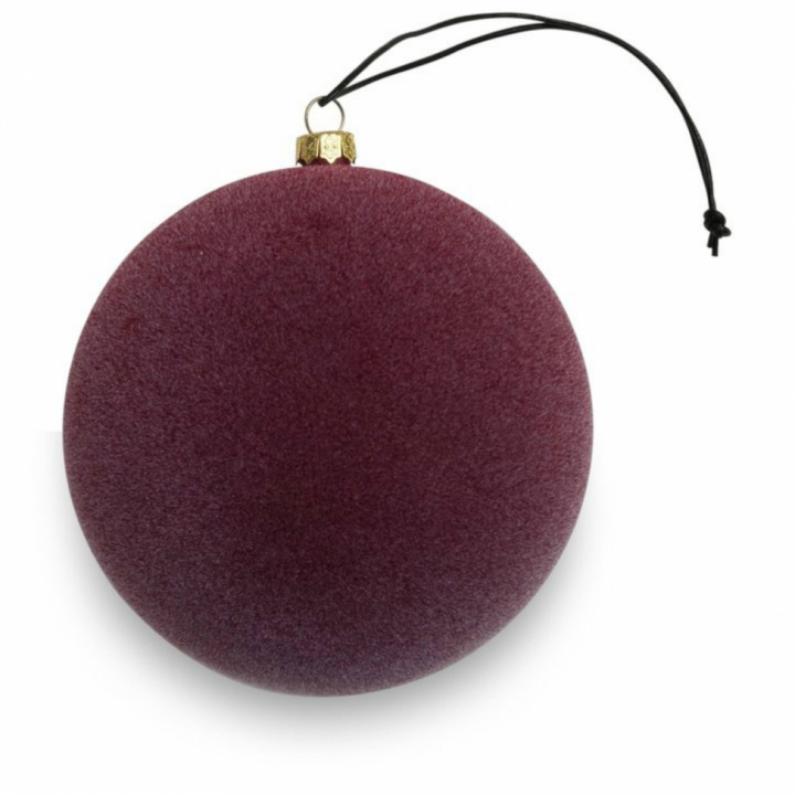 Palla di Natale \'Velvet\' - Burgundy (S) nel gruppo Arredamento / Decorazione / Decorazioni natalizie presso Reforma (00213)