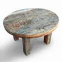 Tavolino rotondo \'Birka\' 85x85cm - Vintage