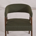 Sedia \'Alba\'- Noce/Verde