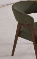 Sedia \'Alba\'- Noce/Verde