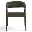 Sedia \'Alba\'- Noce/Verde