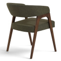 Sedia \'Alba\'- Noce/Verde