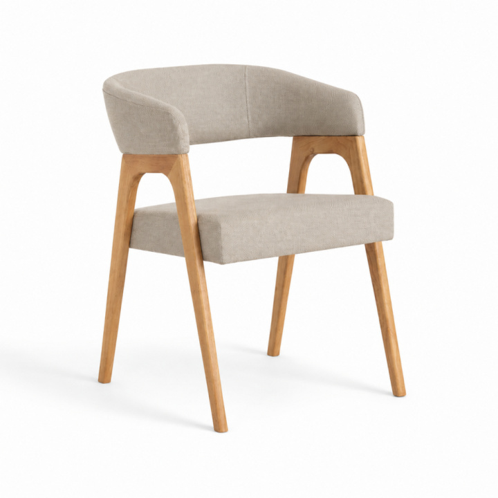 Sedia \'Alba\' - Naturale/Grigio nel gruppo Mobili / Mobili per sedersi / Sedie presso Reforma (071-oak-beige)