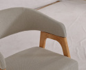 Sedia \'Alba\' - Naturale/Grigio