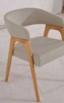 Sedia \'Alba\' - Naturale/Grigio