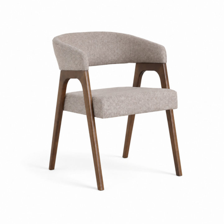 Sedia \'Alba\' - Noce/Greige nel gruppo Mobili / Mobili per sedersi / Sedie presso Reforma (071-walnut-beige)