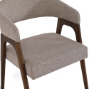 Sedia \'Alba\' - Noce/Greige