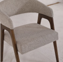 Sedia \'Alba\' - Noce/Greige