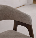 Sedia \'Alba\' - Noce/Greige