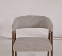 Sedia \'Alba\' - Noce/Greige