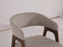 Sedia \'Alba\' - Noce/Greige