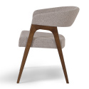 Sedia \'Alba\' - Noce/Greige
