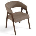 Sedia \'Alba\' - Noce/Marrone