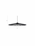Lampada da soffitto \'Belle L\' Ø80 cm - Nera