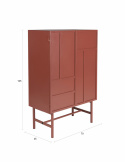 Armadio \'Davis\' - Rosso