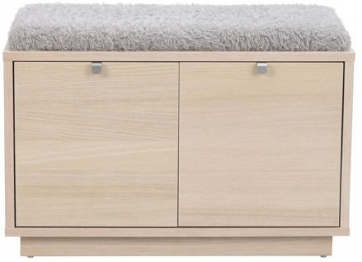 Panca \'Confetti\' 70cm - Bianco pigmentato/Grigio chiaro nel gruppo Mobili / Mobili per sedersi / Panchine presso Reforma (103760)