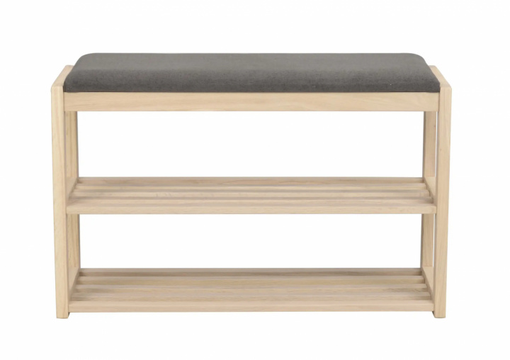 Scarpiera \'Confetti\' - Bianco pigmentato/Grigio scuro nel gruppo Mobili / Mensole & stoccaggio / Mensole per cappelli e scarpe presso Reforma (103822)