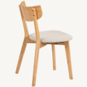 Sedia \'Saba\'- Quercia/Bianco