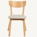 Sedia \'Saba\'- Quercia/Bianco