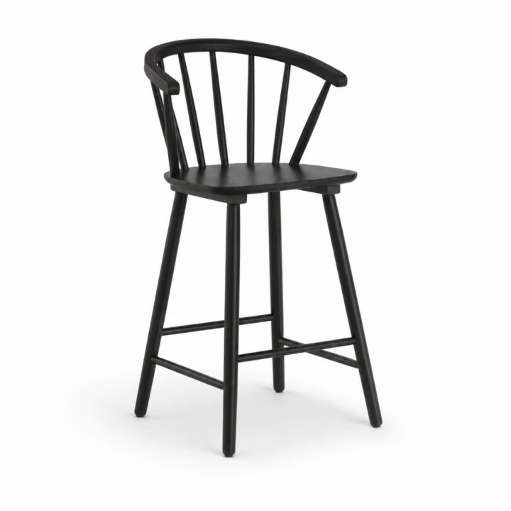 Sgabello da bar \'Astrid\' - Nero nel gruppo Mobili / Mobili per sedersi / Sgabelli da bar presso Reforma (1092B-black)