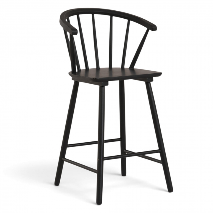 Sgabello da bar \'Astrid\' - Nero nel gruppo Mobili / Mobili per sedersi / Sgabelli da bar presso Reforma (1092B-black)