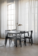 Tavolo da pranzo \'Lotta\' 140x90cm - Nero