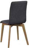 Sedia \'Gracy\' - Grigio scuro/Rovere