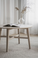 Tavolino \'Filippa\' Rotondo 90cm - Rovere sbiancato
