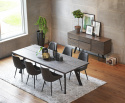 Tavolo da pranzo \'Fred\' - Marrone/Nero 240x100cm