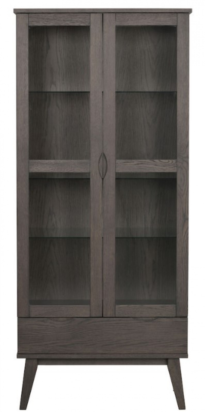 Vetrina \'Filippa\' - Marrone scuro nel gruppo Mobili / Mensole & stoccaggio / Armadi e credenze presso Reforma (117943)