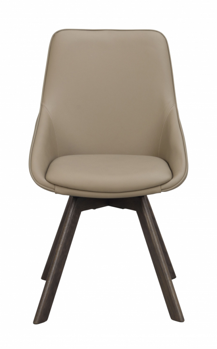 Sedia \'Alison\' in pelle - Beige/marrone nel gruppo Mobili / Mobili per sedersi / Sedie presso Reforma (118136)