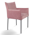 Poltrona \'Dion\' - Velluto/Rosa