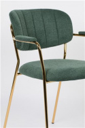 Sedia \'Jolien\' - Verde/Oro