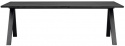 Tavolo da pranzo \'Carradale\' 220x100cm - Nero/Piedi a V