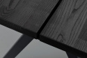 Tavolo da pranzo \'Carradale\' 220x100cm - Nero/Piedi a V