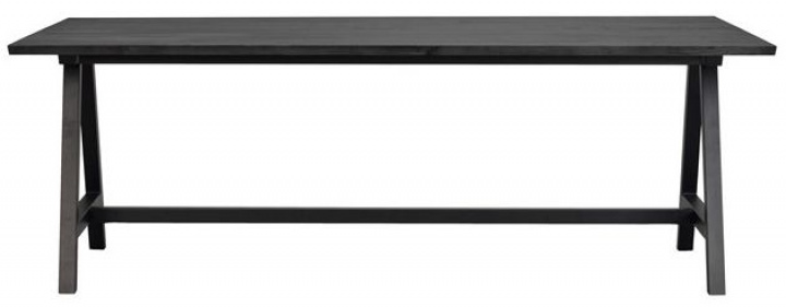 Tavolo da pranzo \'Carradale\' 220x100cm - Nero/A-gamba nel gruppo Mobili / Tavoli / Tavolo da pranzo presso Reforma (120327)