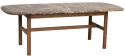 Tavolino da caffè \'Hammond\' 135x62cm - Marrone/Marmo