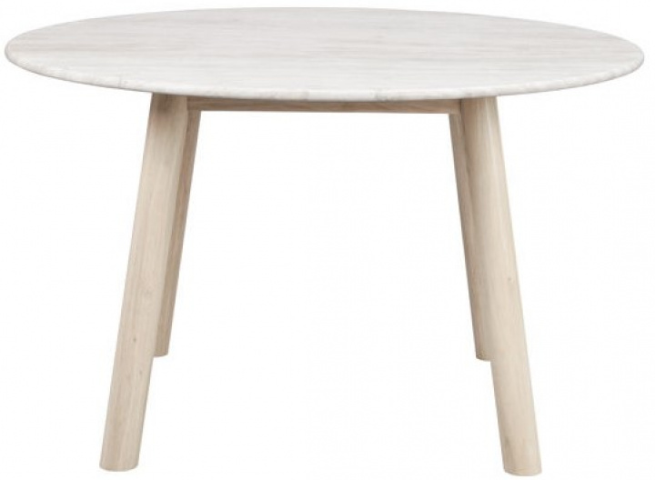 Tavolo da pranzo \'Taransay\' Rotondo 125cm - Beige/ Trattato bianco nel gruppo Mobili / Tavoli / Tavolo da pranzo presso Reforma (120830)