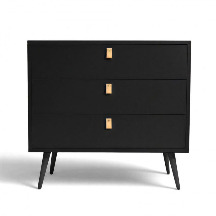 Comò \'Nordisk\' - Nero nel gruppo Mobili / Mensole & stoccaggio / Comò presso Reforma (1211-C-Black)