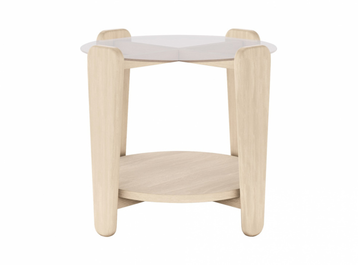 Tavolino \'Arran\' Ø52 - Bianco pigmentato nel gruppo Mobili / Tavoli / Tavolini presso Reforma (121273)