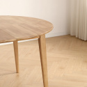 Tavolo da pranzo \'Saba\' rotondo 120 cm - Quercia