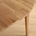 Tavolo da pranzo \'Saba\' rotondo 120 cm - Quercia