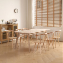 Tavolo da pranzo \'Line\' 180 cm - Bianco pigmentato
