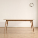 Tavolo da pranzo \'Line\' 180 cm - Bianco pigmentato