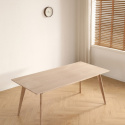 Tavolo da pranzo \'Line\' 180 cm - Bianco pigmentato